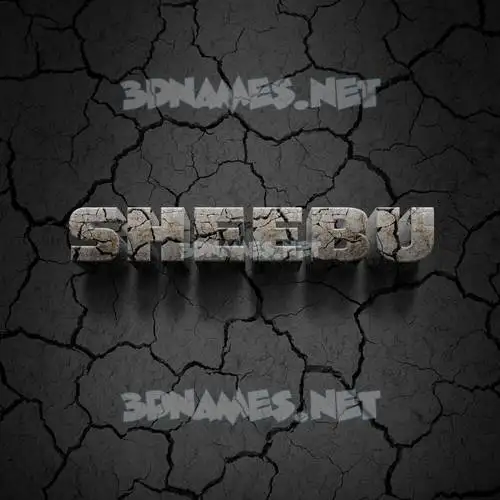 sheebu in Cracked Stone style - 3D name wallpaper sheebu in Cracked Stone style - 3D name wallpaper