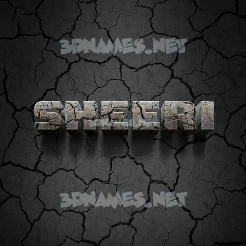 sheeri in Cracked Stone style - 3D name wallpaper sheeri in Cracked Stone style - 3D name wallpaper