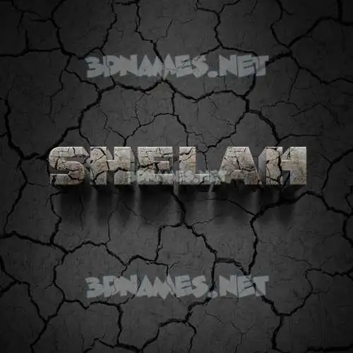shelah in Cracked Stone style - 3D name wallpaper shelah in Cracked Stone style - 3D name wallpaper