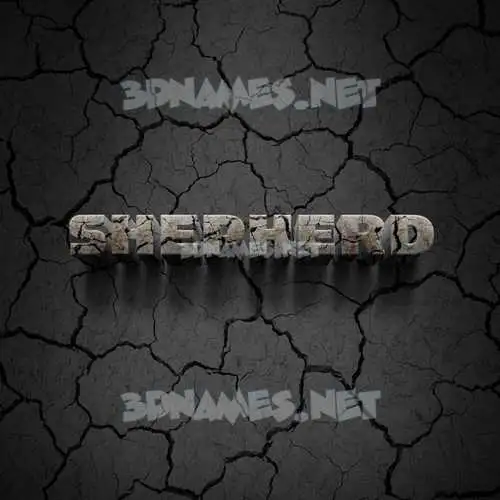 shepherd in Cracked Stone style - 3D name wallpaper shepherd in Cracked Stone style - 3D name wallpaper