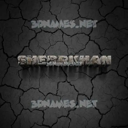 sherrkhan in Cracked Stone style - 3D name wallpaper sherrkhan in Cracked Stone style - 3D name wallpaper