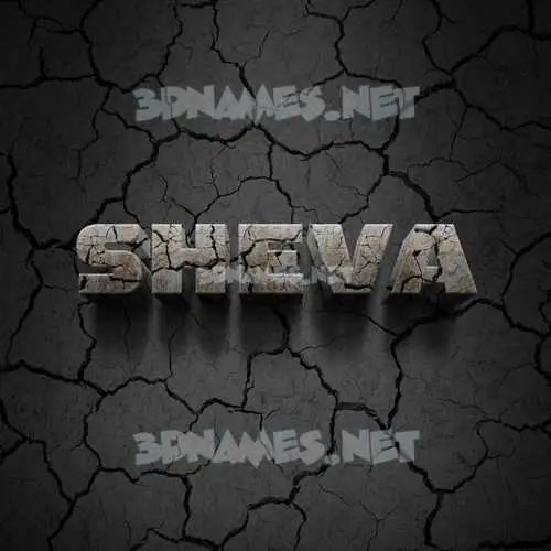 sheva in Cracked Stone style - 3D name wallpaper sheva in Cracked Stone style - 3D name wallpaper