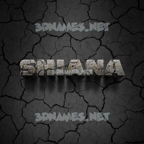 shiana in Cracked Stone style - 3D name wallpaper shiana in Cracked Stone style - 3D name wallpaper
