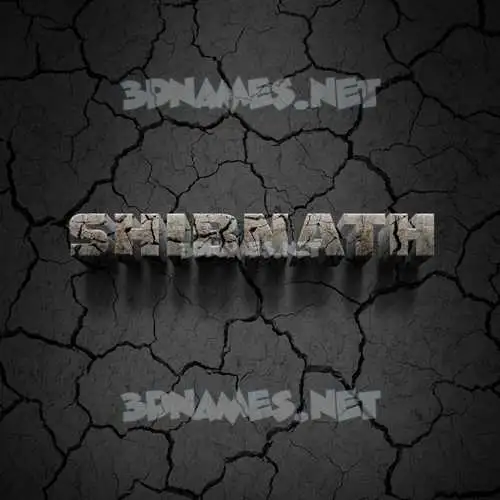 shibnath in Cracked Stone style - 3D name wallpaper