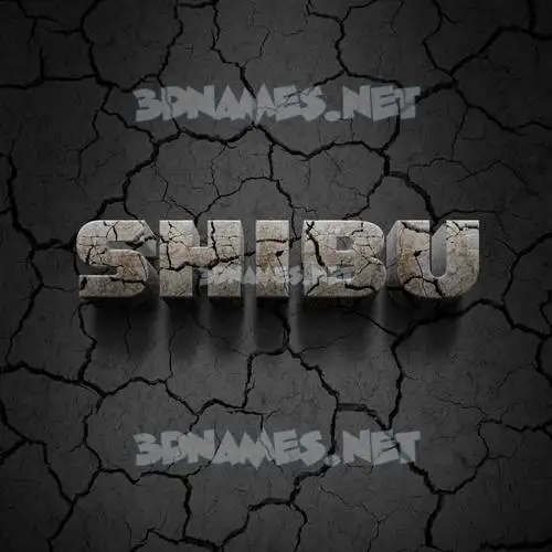 shibu in Cracked Stone style - 3D name wallpaper shibu in Cracked Stone style - 3D name wallpaper