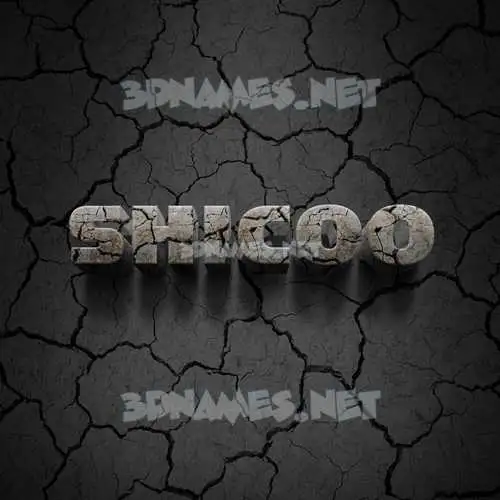 shicoo in Cracked Stone style - 3D name wallpaper shicoo in Cracked Stone style - 3D name wallpaper