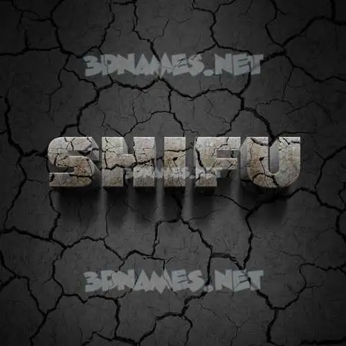 shifu in Cracked Stone style - 3D name wallpaper shifu in Cracked Stone style - 3D name wallpaper