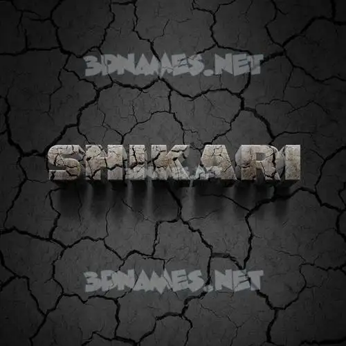 shikari in Cracked Stone style - 3D name wallpaper shikari in Cracked Stone style - 3D name wallpaper