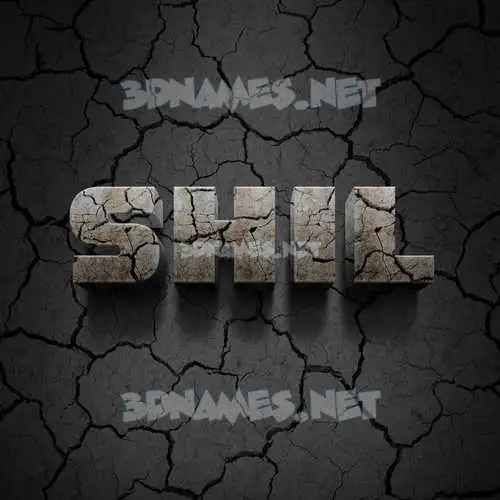 shil in Cracked Stone style - 3D name wallpaper shil in Cracked Stone style - 3D name wallpaper
