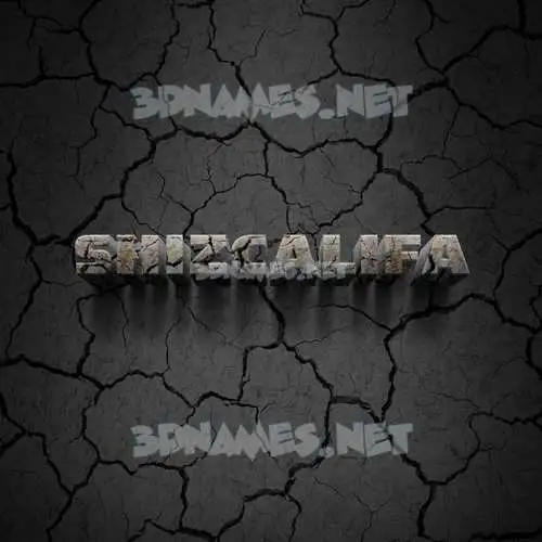 shizcalifa in Cracked Stone style - 3D name wallpaper shizcalifa in Cracked Stone style - 3D name wallpaper
