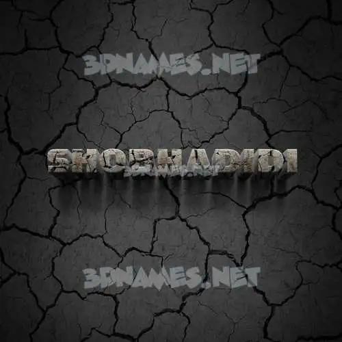 shobhadidi in Cracked Stone style - 3D name wallpaper