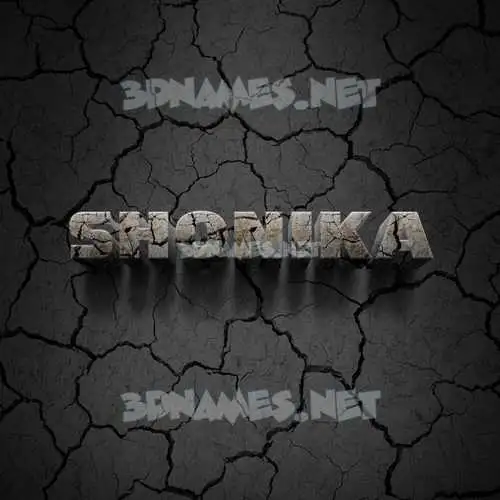 shonika in Cracked Stone style - 3D name wallpaper shonika in Cracked Stone style - 3D name wallpaper