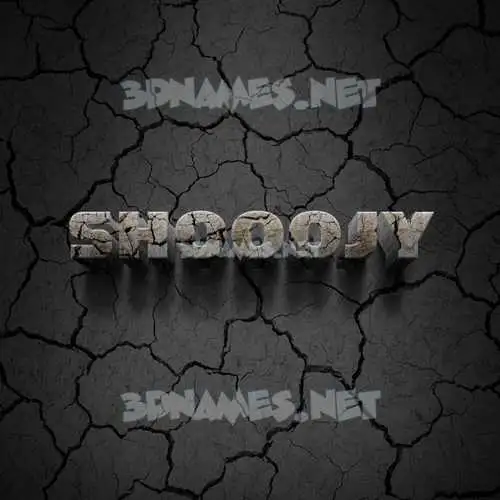 shooojy in Cracked Stone style - 3D name wallpaper shooojy in Cracked Stone style - 3D name wallpaper