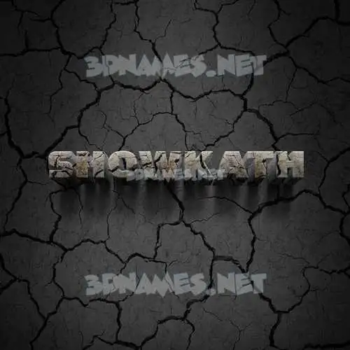 showkath in Cracked Stone style - 3D name wallpaper showkath in Cracked Stone style - 3D name wallpaper