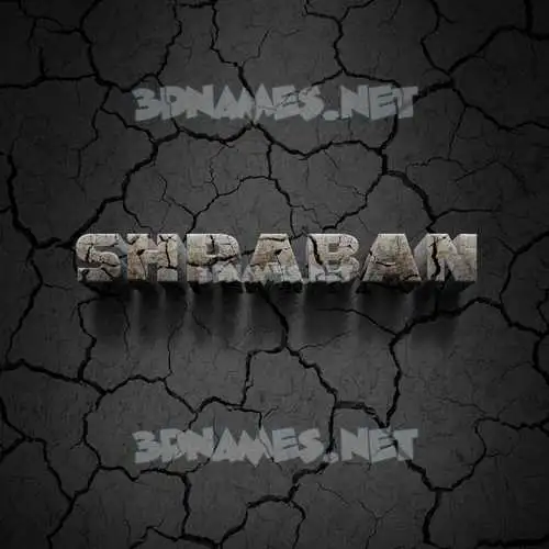 shraban in Cracked Stone style - 3D name wallpaper shraban in Cracked Stone style - 3D name wallpaper