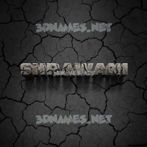shrawani in Cracked Stone style - 3D name wallpaper shrawani in Cracked Stone style - 3D name wallpaper