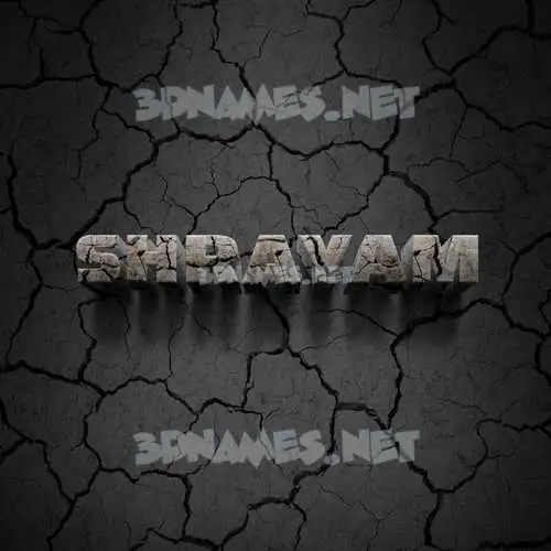shrayam in Cracked Stone style - 3D name wallpaper shrayam in Cracked Stone style - 3D name wallpaper
