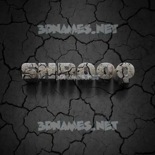 shrooq in Cracked Stone style - 3D name wallpaper shrooq in Cracked Stone style - 3D name wallpaper