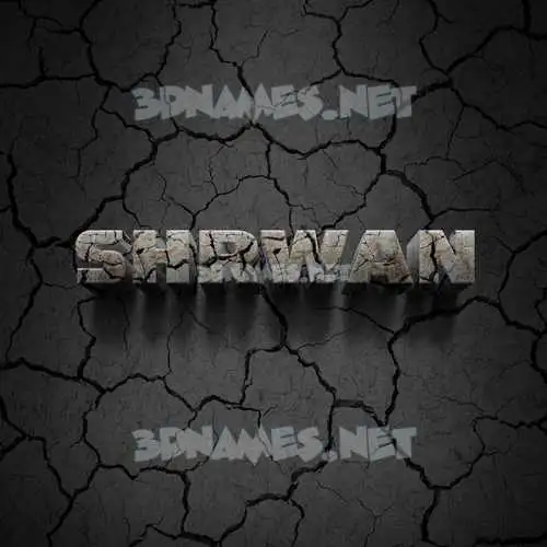 shrwan in Cracked Stone style - 3D name wallpaper shrwan in Cracked Stone style - 3D name wallpaper