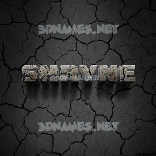 shryne in Cracked Stone style - 3D name wallpaper shryne in Cracked Stone style - 3D name wallpaper