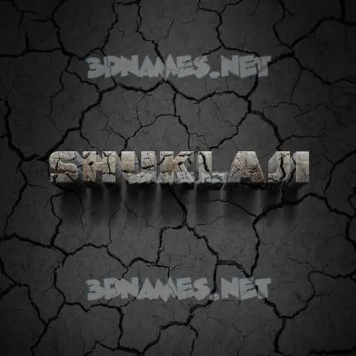 shuklaji in Cracked Stone style - 3D name wallpaper shuklaji in Cracked Stone style - 3D name wallpaper