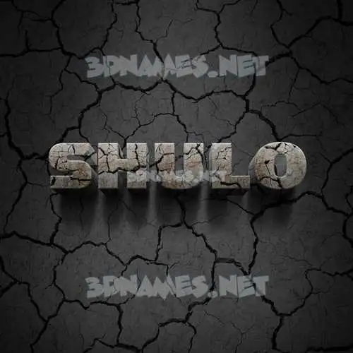shulo in Cracked Stone style - 3D name wallpaper shulo in Cracked Stone style - 3D name wallpaper