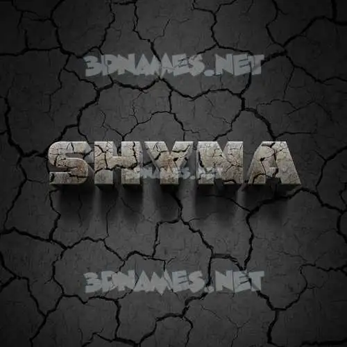 shyna in Cracked Stone style - 3D name wallpaper shyna in Cracked Stone style - 3D name wallpaper