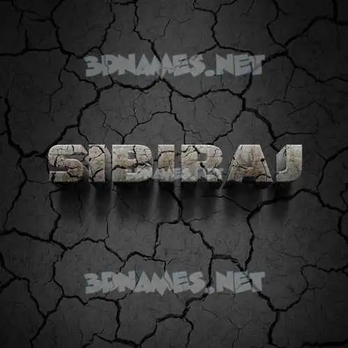sibiraj in Cracked Stone style - 3D name wallpaper sibiraj in Cracked Stone style - 3D name wallpaper
