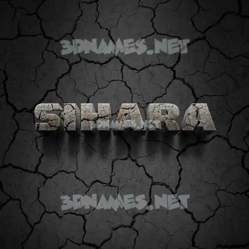 sihara in Cracked Stone style - 3D name wallpaper sihara in Cracked Stone style - 3D name wallpaper