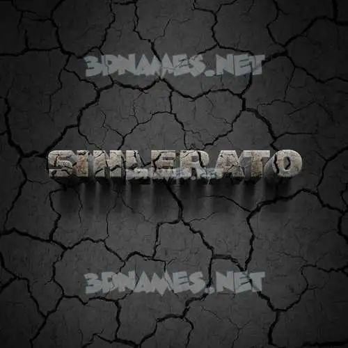 sihlerato in Cracked Stone style - 3D name wallpaper sihlerato in Cracked Stone style - 3D name wallpaper