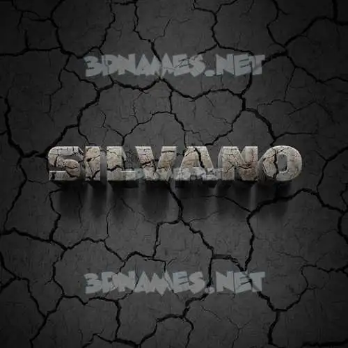 silvano in Cracked Stone style - 3D name wallpaper silvano in Cracked Stone style - 3D name wallpaper