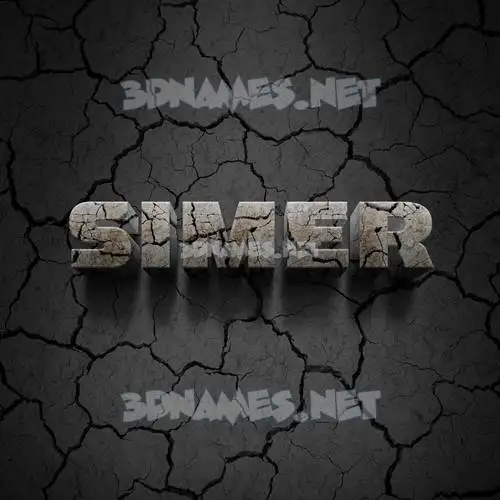 simer in Cracked Stone style - 3D name wallpaper simer in Cracked Stone style - 3D name wallpaper