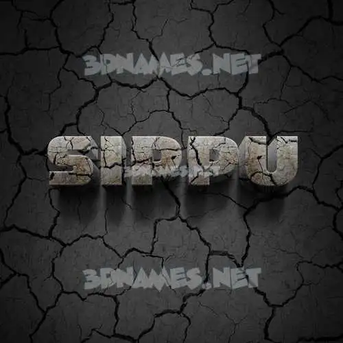 sippu in Cracked Stone style - 3D name wallpaper sippu in Cracked Stone style - 3D name wallpaper