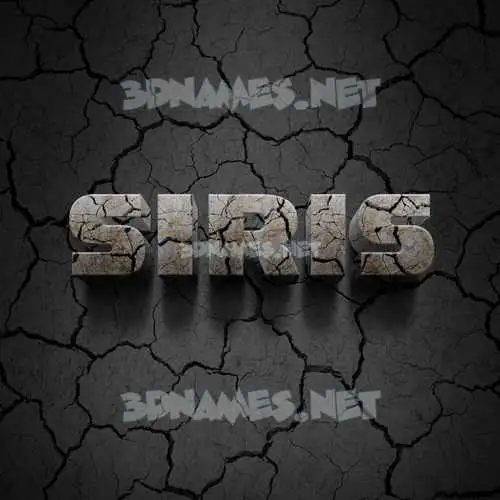 siris in Cracked Stone style - 3D name wallpaper siris in Cracked Stone style - 3D name wallpaper