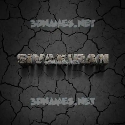 sivakiran in Cracked Stone style - 3D name wallpaper sivakiran in Cracked Stone style - 3D name wallpaper