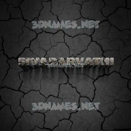 sivaparvathi in Cracked Stone style - 3D name wallpaper sivaparvathi in Cracked Stone style - 3D name wallpaper