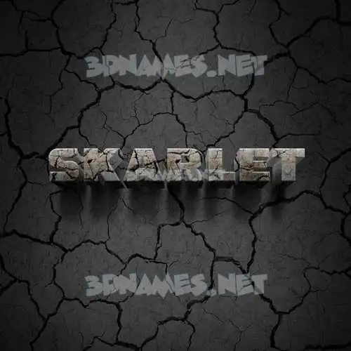 skarlet in Cracked Stone style - 3D name wallpaper skarlet in Cracked Stone style - 3D name wallpaper