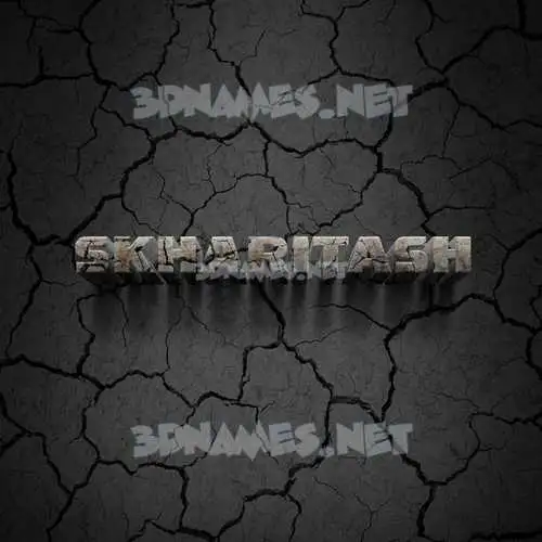 skharitash in Cracked Stone style - 3D name wallpaper skharitash in Cracked Stone style - 3D name wallpaper