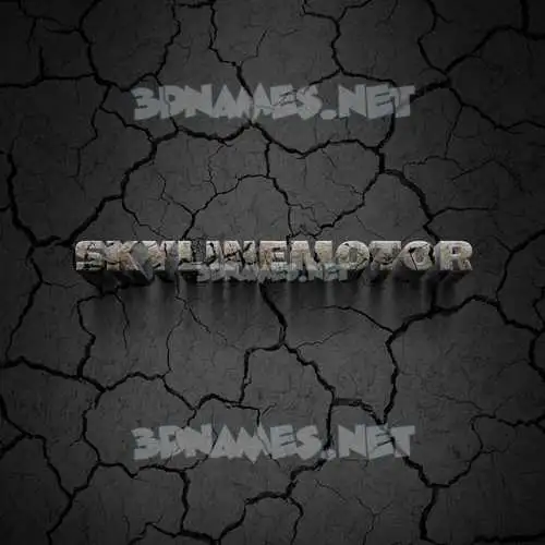 skylinemotor in Cracked Stone style - 3D name wallpaper skylinemotor in Cracked Stone style - 3D name wallpaper