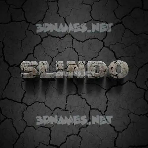 slindo in Cracked Stone style - 3D name wallpaper slindo in Cracked Stone style - 3D name wallpaper