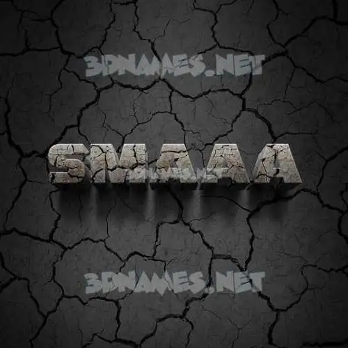 smaaa in Cracked Stone style - 3D name wallpaper smaaa in Cracked Stone style - 3D name wallpaper