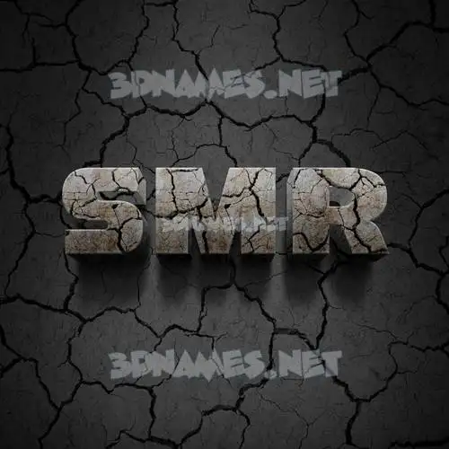 smr in Cracked Stone style - 3D name wallpaper smr in Cracked Stone style - 3D name wallpaper