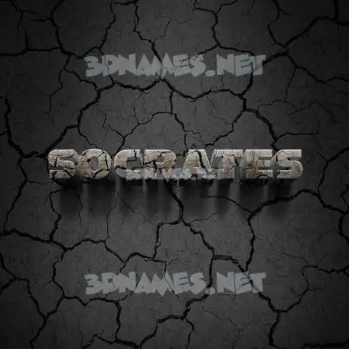 socrates in Cracked Stone style - 3D name wallpaper socrates in Cracked Stone style - 3D name wallpaper