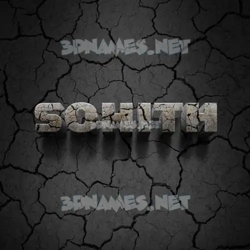 sohith in Cracked Stone style - 3D name wallpaper