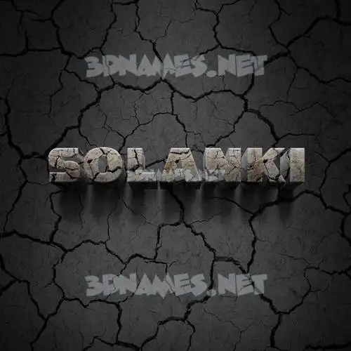 solanki in Cracked Stone style - 3D name wallpaper solanki in Cracked Stone style - 3D name wallpaper