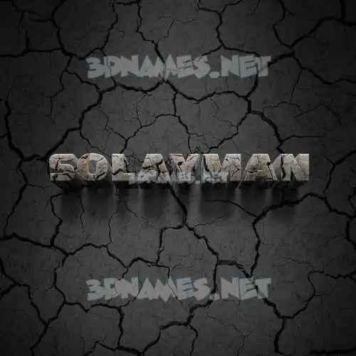 solayman in Cracked Stone style - 3D name wallpaper solayman in Cracked Stone style - 3D name wallpaper