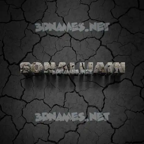 sonalijain in Cracked Stone style - 3D name wallpaper