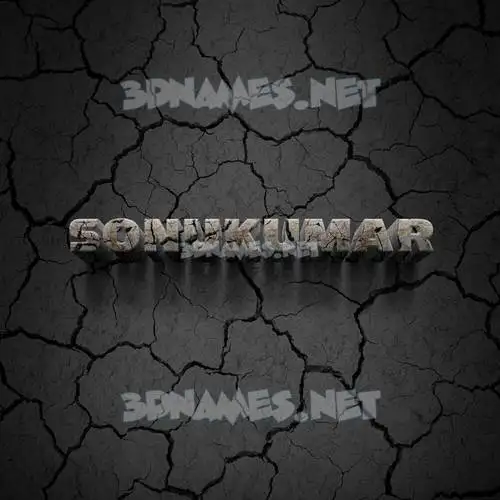 sonukumar in Cracked Stone style - 3D name wallpaper sonukumar in Cracked Stone style - 3D name wallpaper