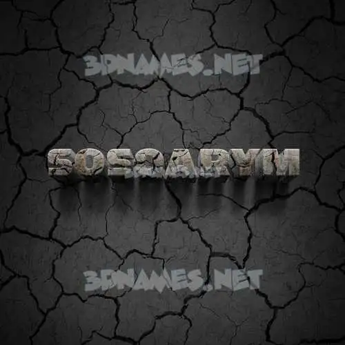 sosoarym in Cracked Stone style - 3D name wallpaper sosoarym in Cracked Stone style - 3D name wallpaper