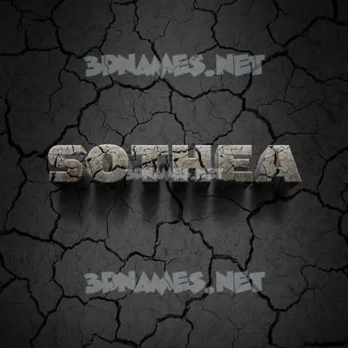 sothea in Cracked Stone style - 3D name wallpaper sothea in Cracked Stone style - 3D name wallpaper